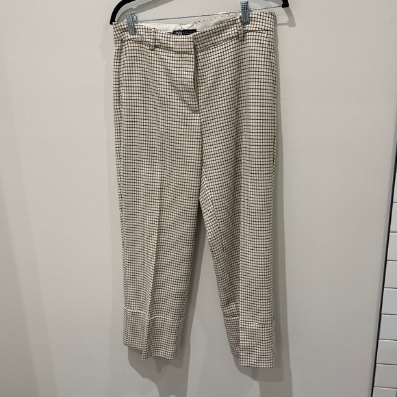 Zara Cuffed Pleated Trousers - Picture 1 of 3